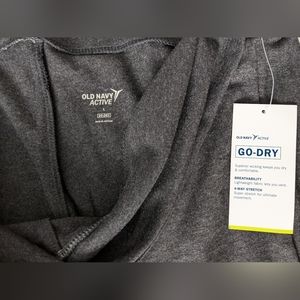 Old Navy Maternity rollover wide leg yoga Capri pants - gray - Lg